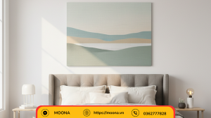 Tranh canvas treo đầu giường – an toàn và thẩm mỹ