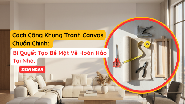 cách căng khung canvas đúng cách