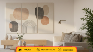 Tranh in vải bố trang trí phòng khách tranh canvas treo tường nghệ thuật