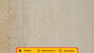 Bề mặt tranh in vải bố cận sợi vải bố nghệ thuật