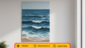 Tranh canvas biển trang trí phòng khách