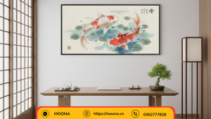 Tranh treo tường kiểu Nhật cho không gian làm việc