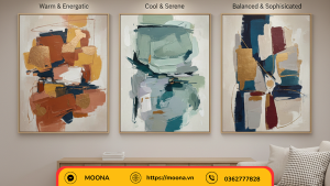 “Cách chọn tranh canvas trừu tượng theo phong cách nội thất”