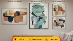  “Màu sắc tranh canvas trừu tượng phù hợp không gian”