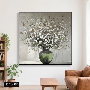 Tranh hoa phong cách sơn dầu TV6-02
