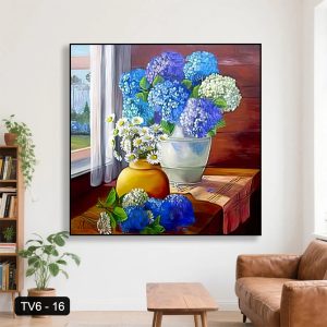 Tranh hoa phong cách sơn dầu TV6-16